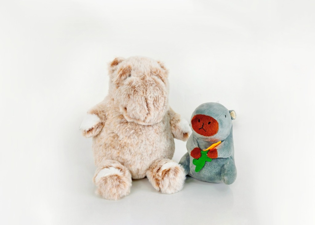 Hippo Mochi Family Plush Toy 140x100